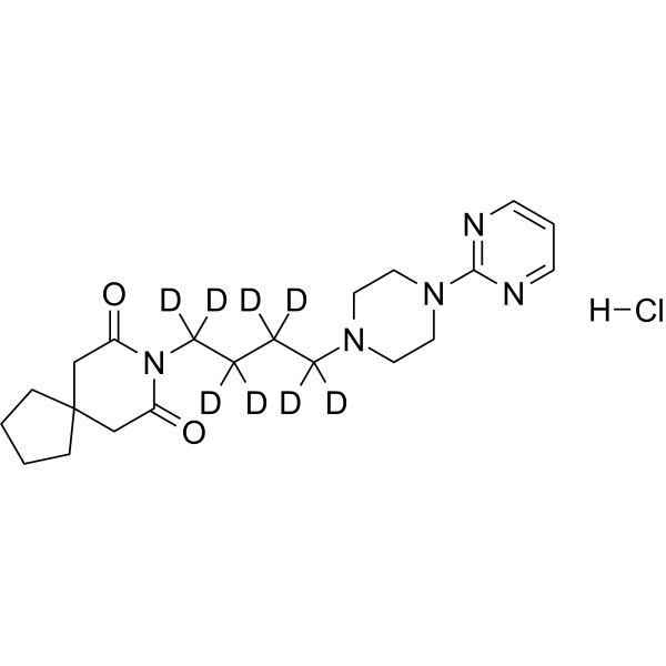 Buspirone-d8 hydrochloride (buspirone d8 hydrochloride) 1216761-39-5